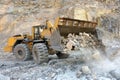 Wheel loader machine Royalty Free Stock Photo