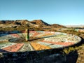 Wheel of Misfortune graffiti art, Henderson, Nevada Royalty Free Stock Photo