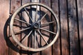 Wheel of an old carriage Royalty Free Stock Photo