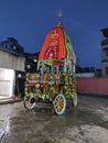 Wheel rath hindu sky sunset temple Royalty Free Stock Photo