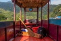 Wheel of a river boat in Muang Khua town, La Royalty Free Stock Photo