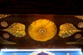 Wheel of Sansara in the temple Mahabodhi. Bodh Gaya, India