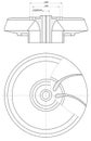 Wheel sketch with span and section