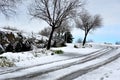 wheel sprints in the snow