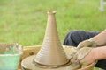 Wheel-throwing. Royalty Free Stock Photo