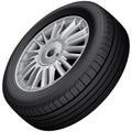 Wheel and tire isolated