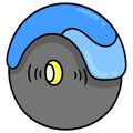 Wheel tires for bearings. doodle icon drawing