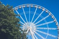 The Wheel viewed through trees Royalty Free Stock Photo