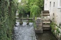 Wheel water mill in Strassoldo's castle, Friuli, Italy