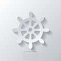 Wheel web icon vector illustration. Royalty Free Stock Photo