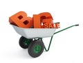 Wheelbarrow big sale Royalty Free Stock Photo