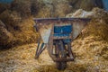 Wheelbarrow in a farm Royalty Free Stock Photo