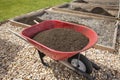 Wheelbarrow full of Compost Dirt