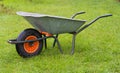 Wheelbarrow in the grass Royalty Free Stock Photo