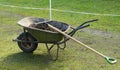 Wheelbarrow with manure