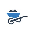 Wheelbarrow tool icon