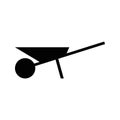 Wheelbarrow vector icon