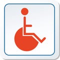 Wheelchair Icon Vector Illustration Graphical Representation Royalty Free Stock Photo