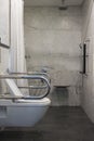 Wheelchair accessible bathroom and toilet