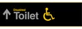 Wheelchair airport sign concept. Isolated illustration