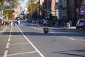 Wheelchair athlete racing at the NYC Marathon