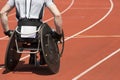 Wheelchair athlete stadium