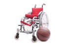 Wheelchair and basketball
