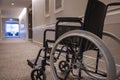 Wheelchair in corridor