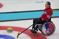 Wheelchair curling Royalty Free Stock Photo