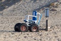 Wheelchair Designed Specifically For Use On The Sea Beach