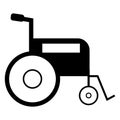 Wheelchair for disabled icon on white background. flat style. wheelchair logo. Wheel chair medical pensioners care symbol.