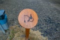 Wheelchair fishing area on lake shore in public park Royalty Free Stock Photo