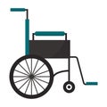 Wheelchair flat medical icon vector illustration.