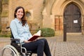 Wheelchair girl Royalty Free Stock Photo