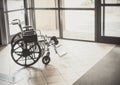 Wheelchair in a hospital