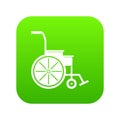 Wheelchair icon digital green
