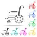 wheelchair icon. Elements of medicine and pharmacy multi colored icons. Premium quality graphic design icon. Simple icon for websi Royalty Free Stock Photo