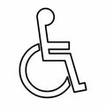 Wheelchair icon illustration