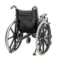 Wheelchair isolated on white background with clipping path Royalty Free Stock Photo