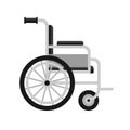 Wheelchair Medical Icon on White Background. Vector