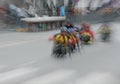 Wheelchair-motion blur Royalty Free Stock Photo