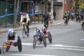 Wheelchair racers in New York City Marathon 2014