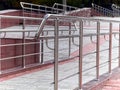 wheelchair ramps with steel handrails