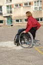 Wheelchair ride practice