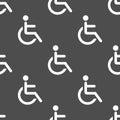 Wheelchair seamless pattern