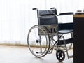 Wheelchair sick person empty in nursing room Royalty Free Stock Photo