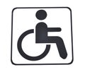 Wheelchair sign Royalty Free Stock Photo