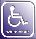 Wheelchair sign Royalty Free Stock Photo