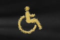 Wheelchair sign, Disabled symbol, Disabled Handicap Royalty Free Stock Photo