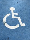 wheelchair sign on the road